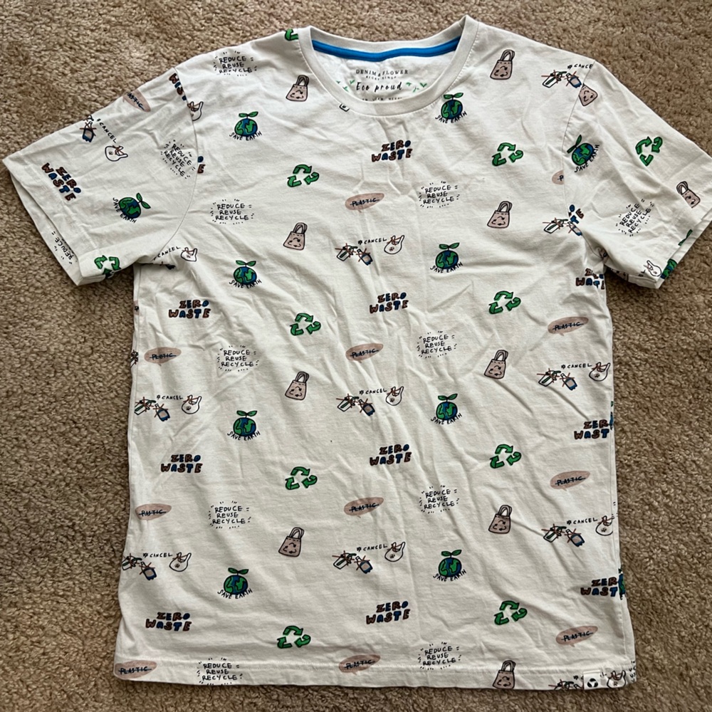 Cute Sustainability Pattern T-Shirt